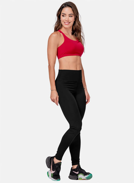 Leggins nylon de mujer talla única, color negro