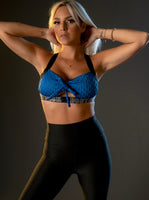 Skinny top azul rey texturizado BODYROCK